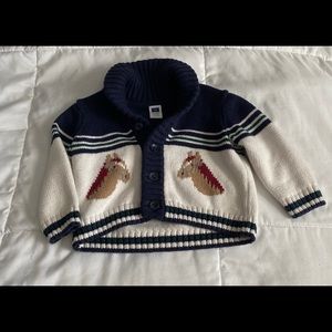 Janie and Jack 6-12 mo Horse Sweater